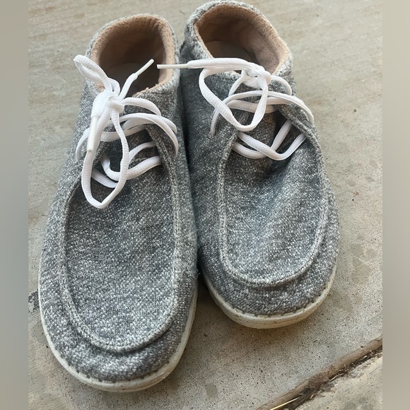 HEY DUDE Women’s Cindy Dark Gray Fleece Lined Shoes size 11 - Picture 1 of 8